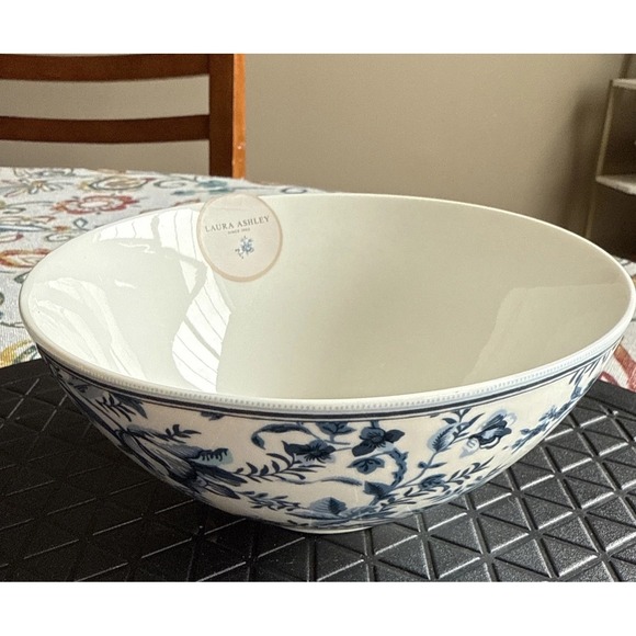 Laura Ashley Other - LAURA ASHLEY Edita's Garden Porcelain Salad Bowl 6" in Blue Floral NEW
